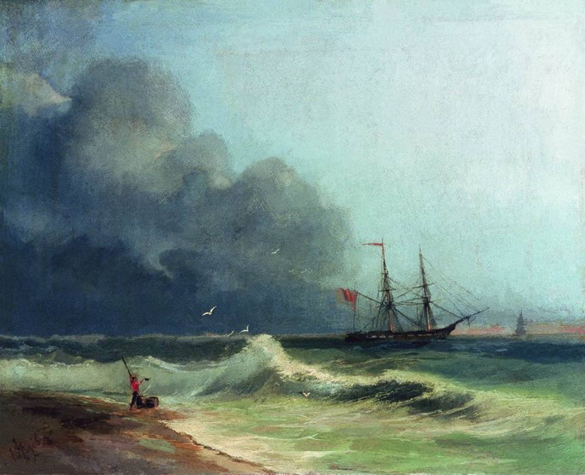 Иван Айвазовский. Море перед бурей. 1856