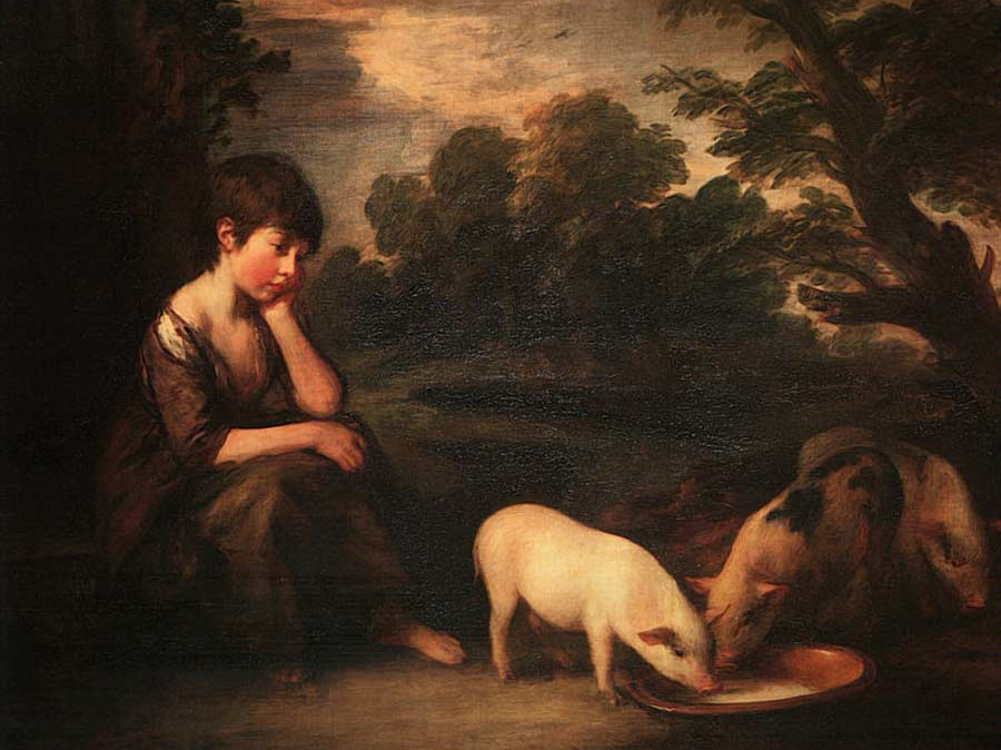 Томас Гейнсборо. Девочка со свиньями.1782 