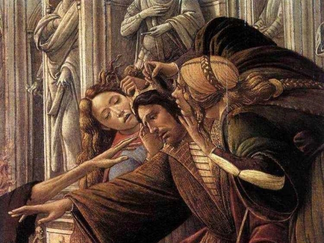 Сандро Боттичелли. Клевета (фрагмент). 1495