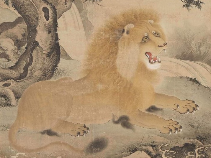 Изображение льва из Самарканда, посланное в подарок императору Китая, XIV–XV вв. до н.э