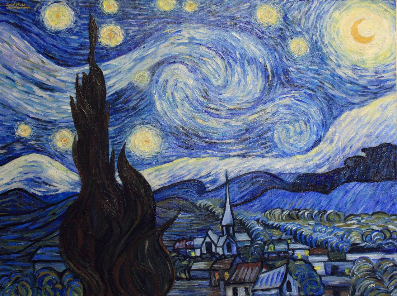 Ван Гог. Звездная ночь. 1889