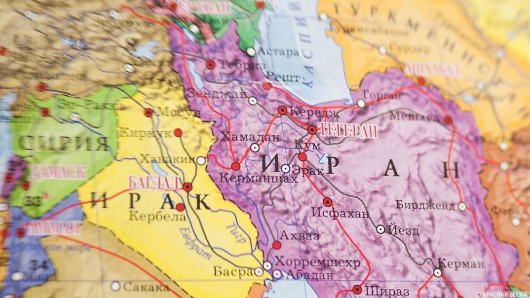 Иран на карте