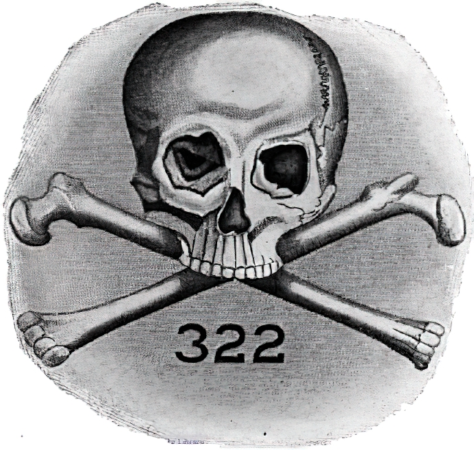 Эмблема тайного общества «Череп и кости»