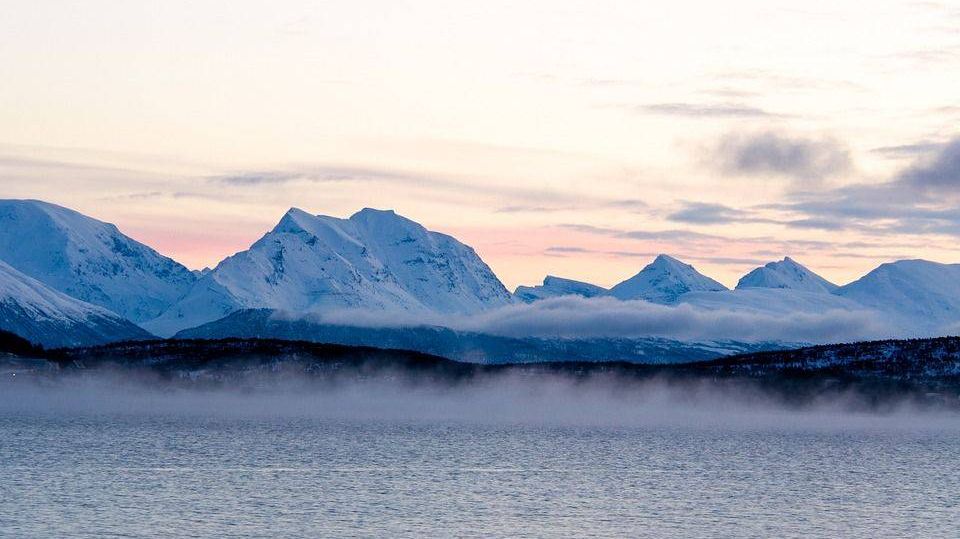арктика, гора, зима