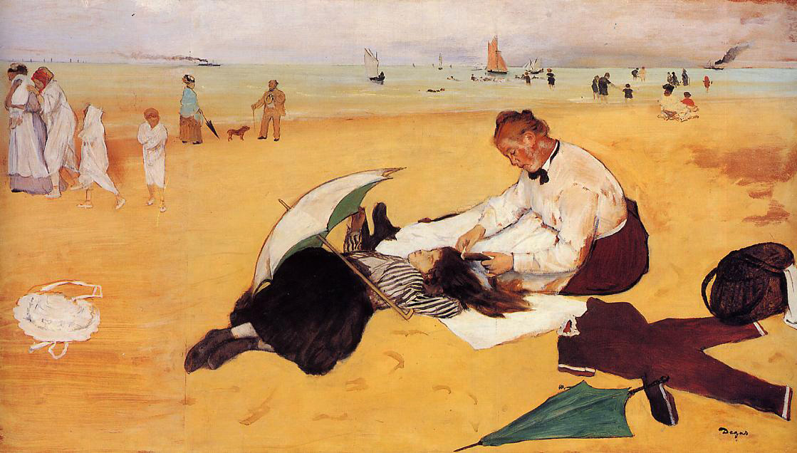 Эдгар Дега. Пляжная сцена. 1869-1870