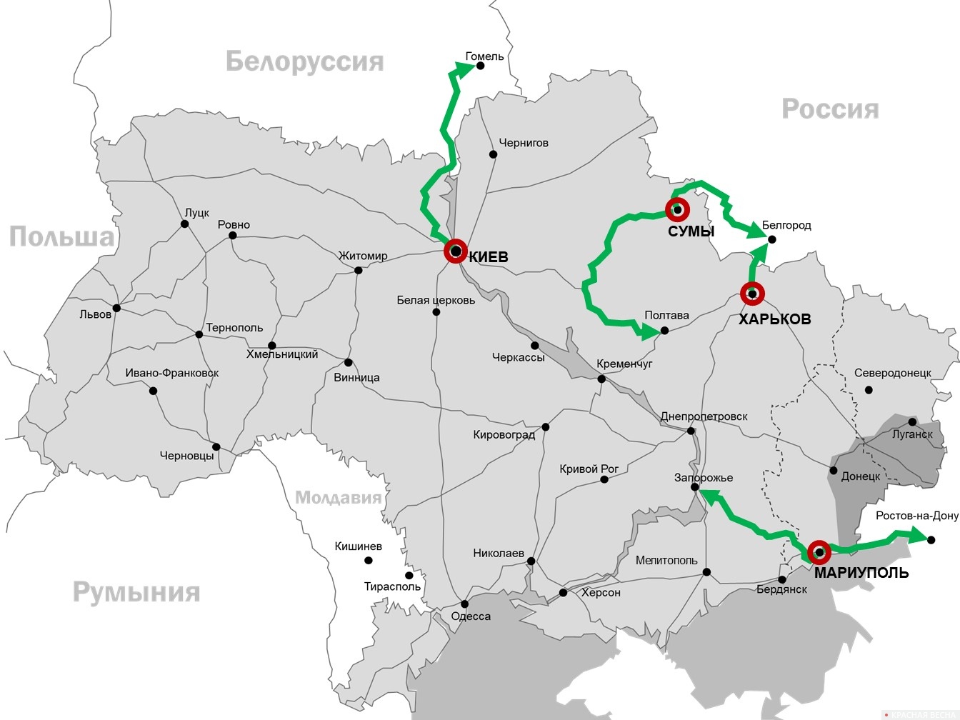 Спецоперация России на Украине, 6–7 марта, гуманитарные коридоры