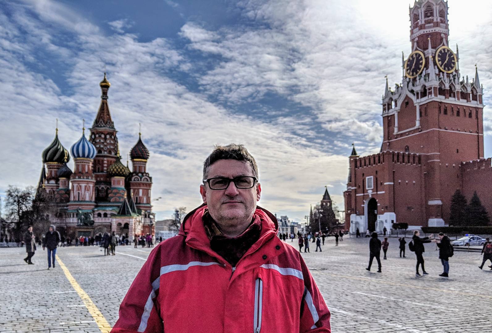 Марк Галеотти на Красной площади, Москва, 2019