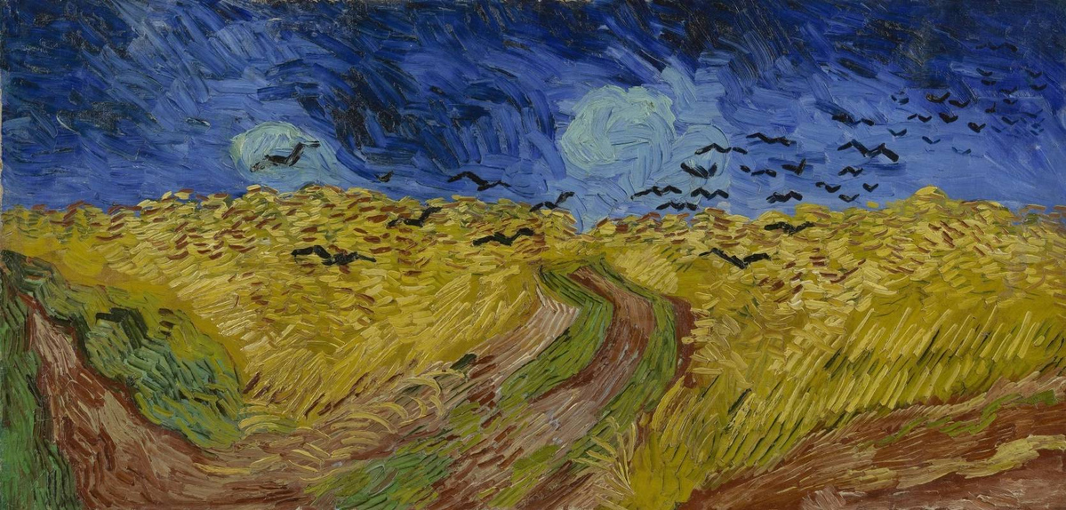 Винсент Ван  Гог. Пшеничное поле с воронами. 1890
