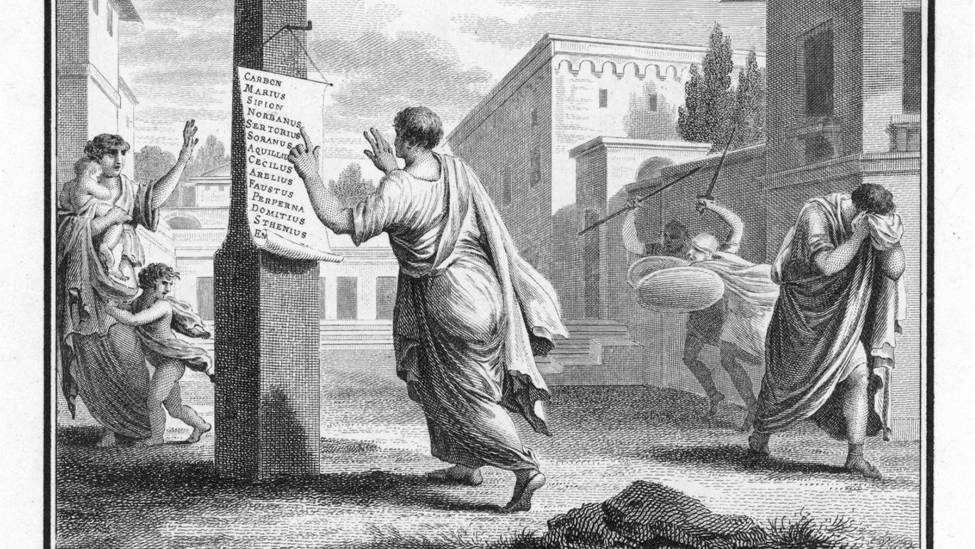Сильвестр Дэвид Мирис. Проскрипционные списки в Древнем Риме.(1739)