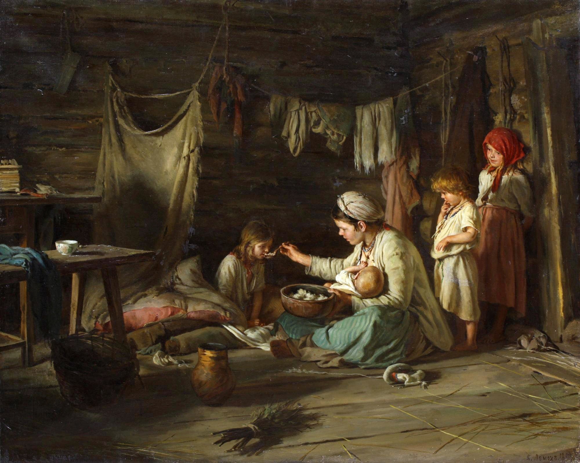 Карл Лемох. Выздоравливающая. 1889