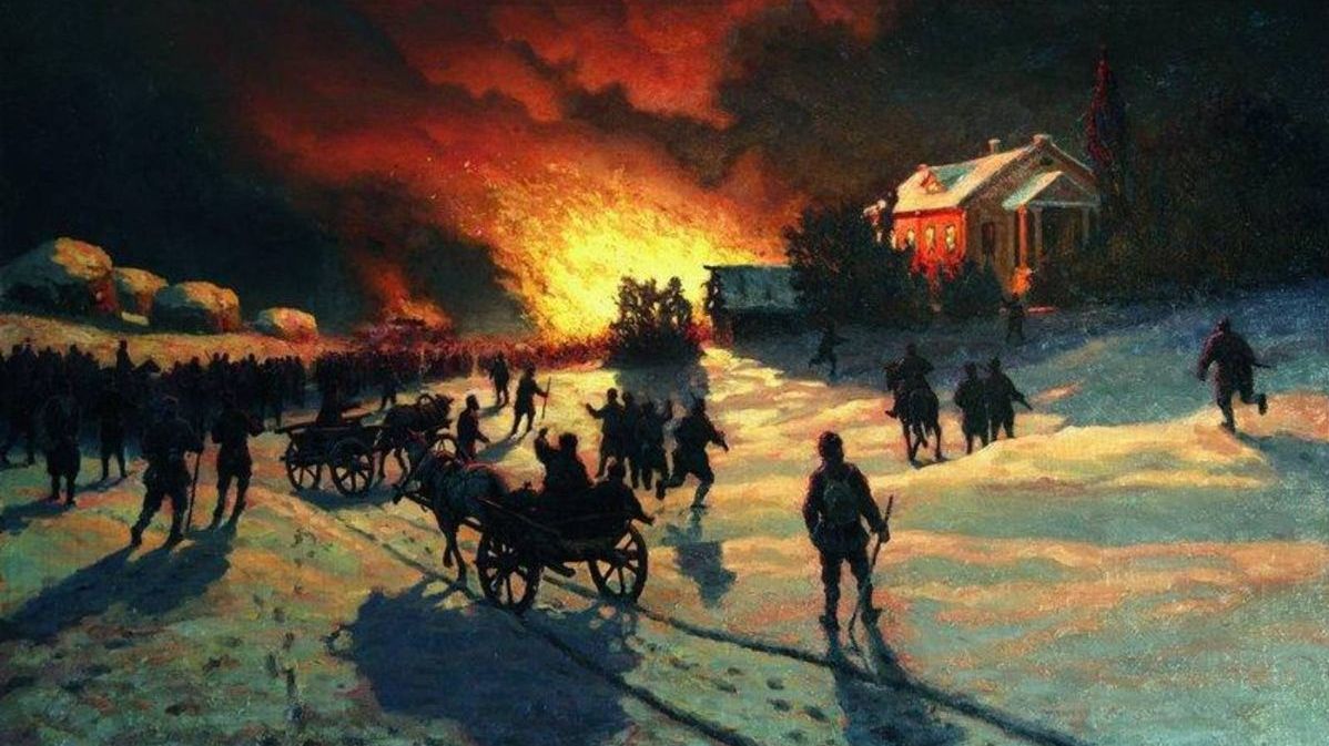 Ефим Ефимович Волков. Пожар. 1905