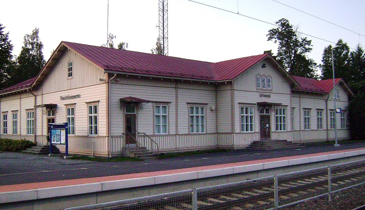 Железнодорожная станция Оривеси (Финляндия). 2009 год