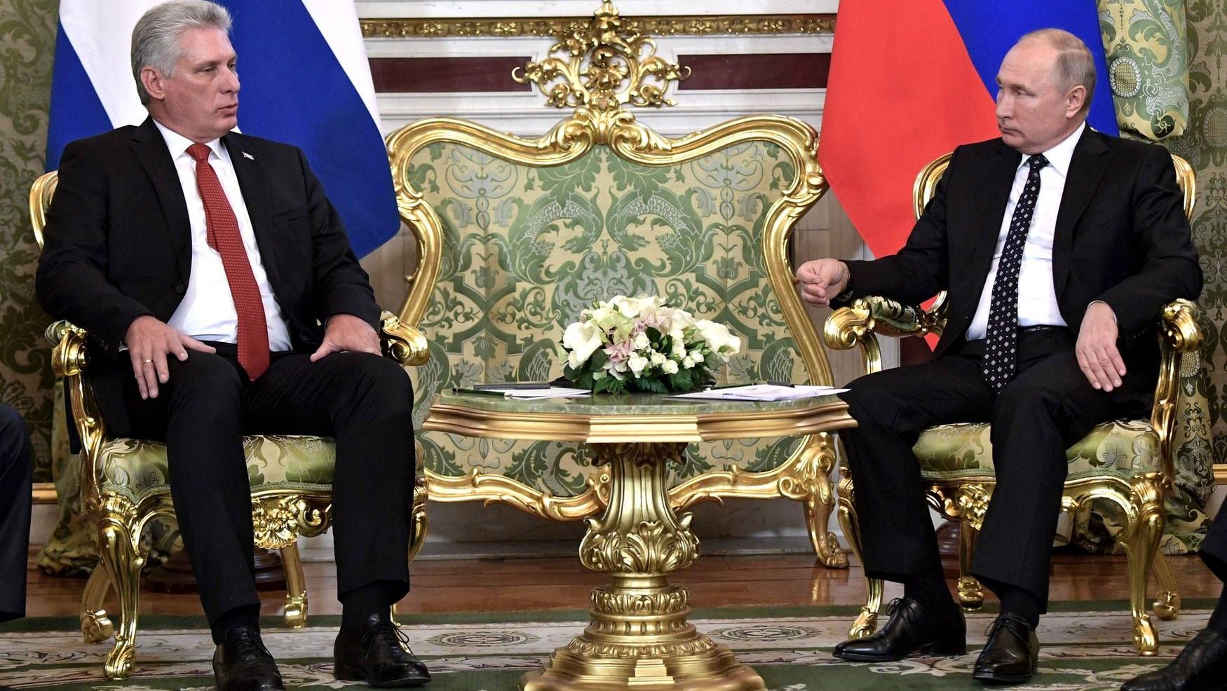Встреча Мигеля Диаса-Канеля и Владимира Путина в Москве. 2018