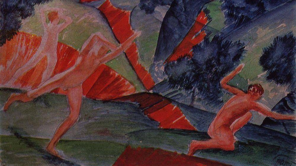 Кузьма Петров-Водкин. Ураган. 1914