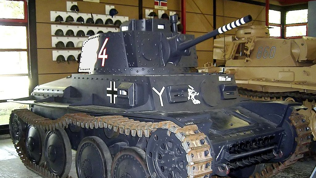 Танк LT vz.38 чехословацкого производства, стоявший на вооружении нацистского Вермахта