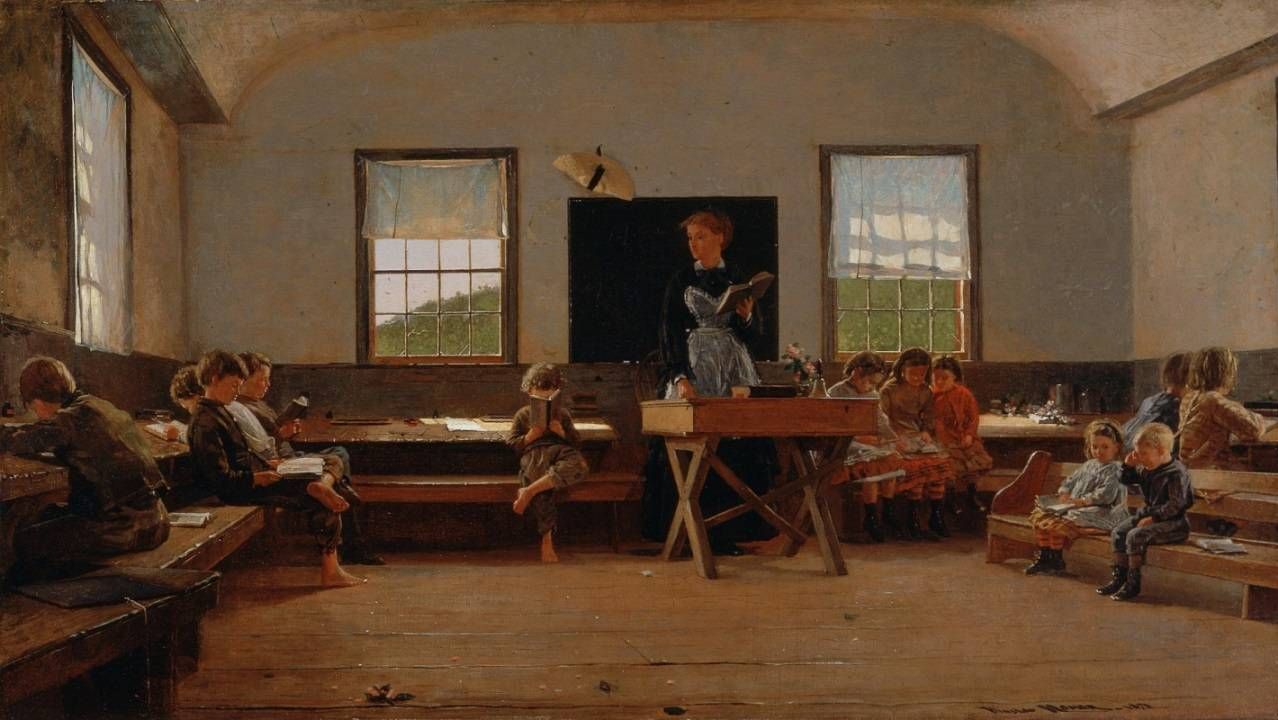 Уинслоу Хомер. Школа в провинции. 1871