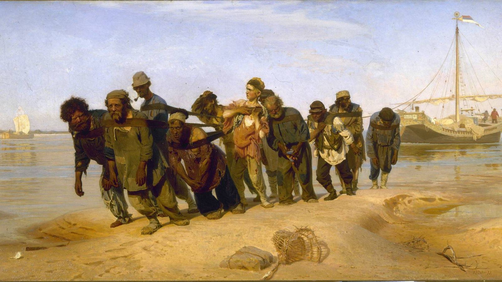 Илья Репин. Бурлаки на Волге. 1873