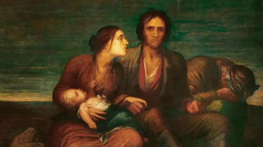 Джордж Фредерик Уоттс, Голод в Ирландии. Фрагмент. 1850