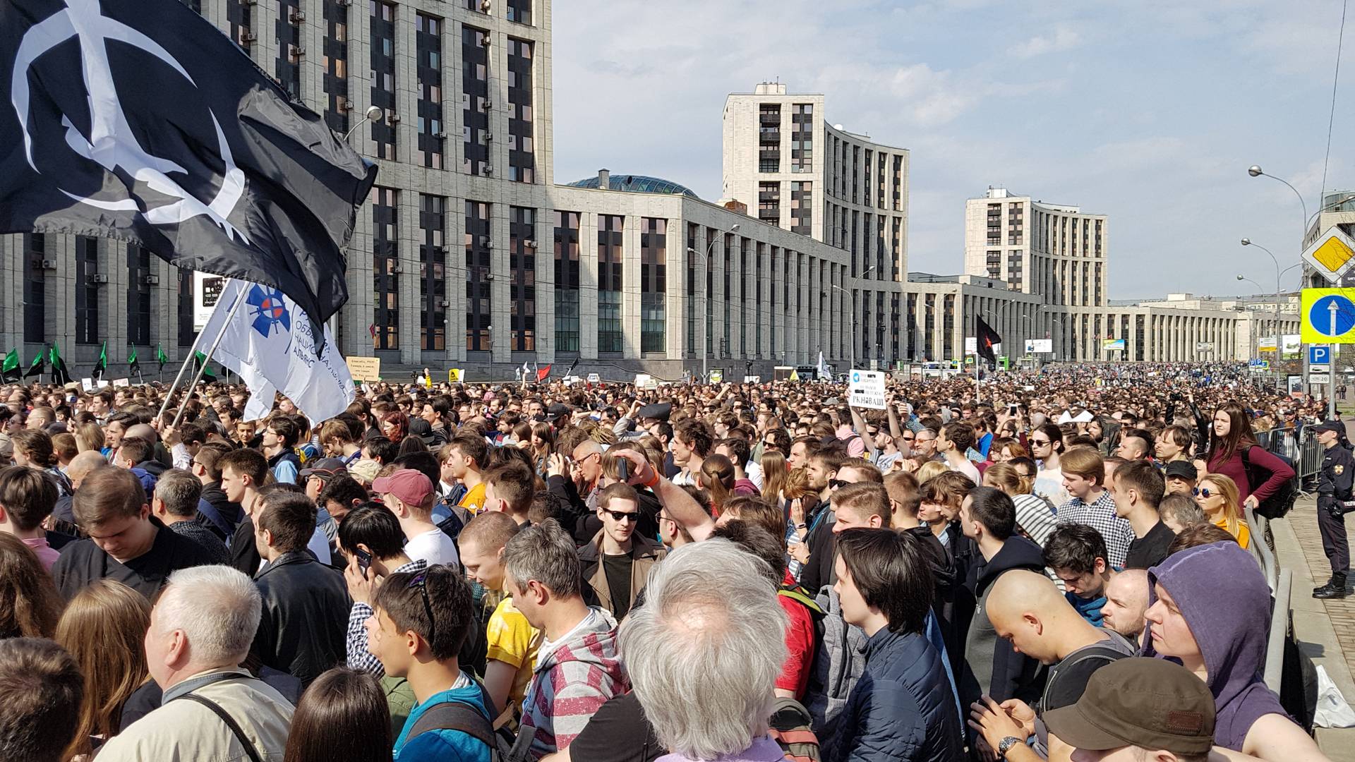 Митинг в Москве против блокировки Telegram