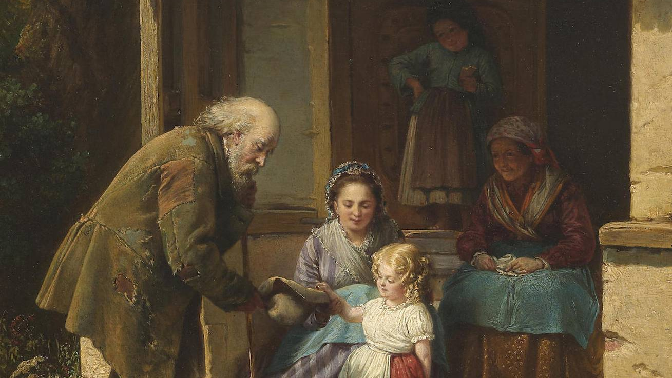 Август Генрих Мансфельд. Милосердие (фрагмент). 1871