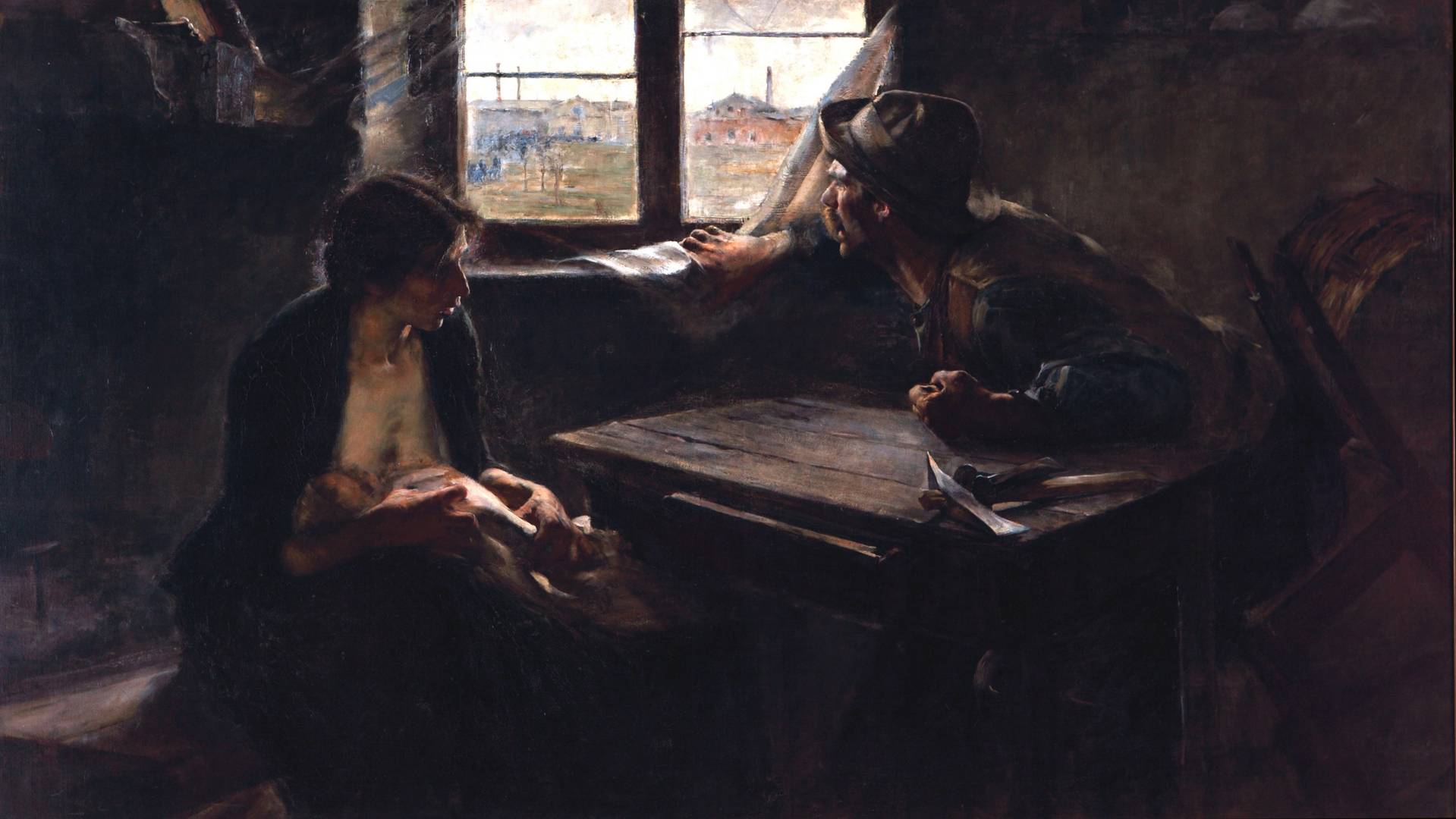 Эрнесто из La Cárcova. Без хлеба и без работы. 1894