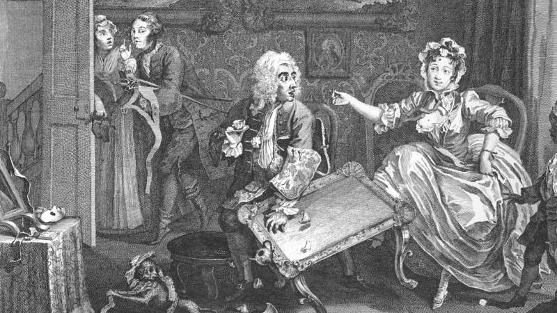 Уильям Хогарт. Карьера проститутки — 2: ссора с покровителем. 1732