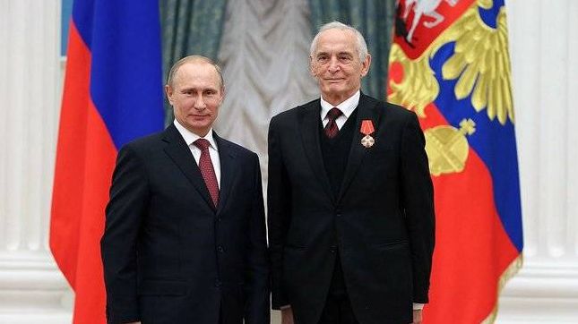 Василий Лановой и Владимир Путин. 2013