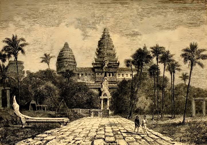 Анри Муо. Зарисовка Ангкор-Вата. 1860