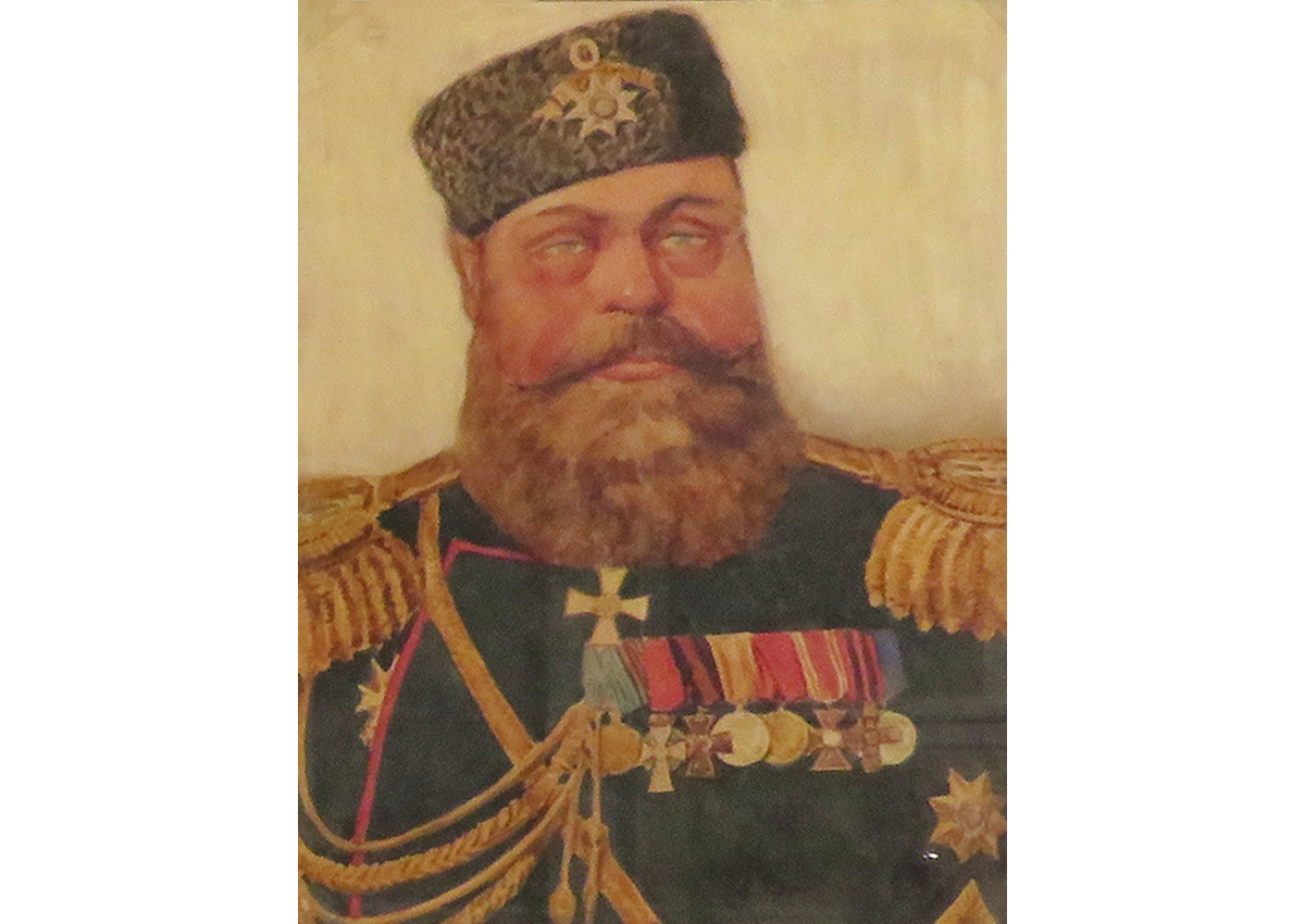 И.А.Владимиров. Шарж «Александр III». 1931. Бумага, акварель. 33х25