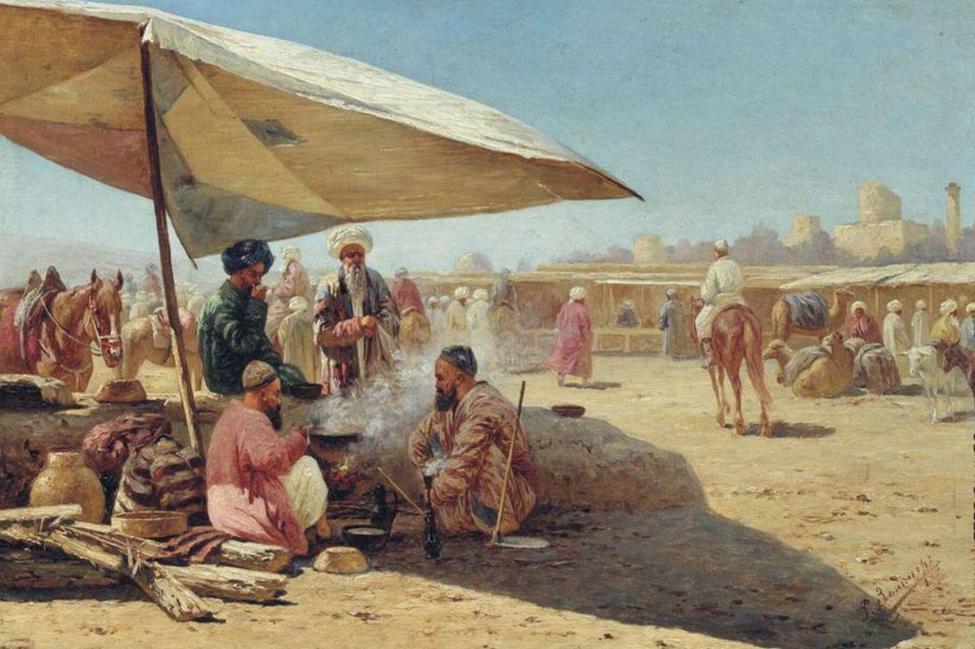 Рихард-Карл Зоммер. Восточный базар. 1898