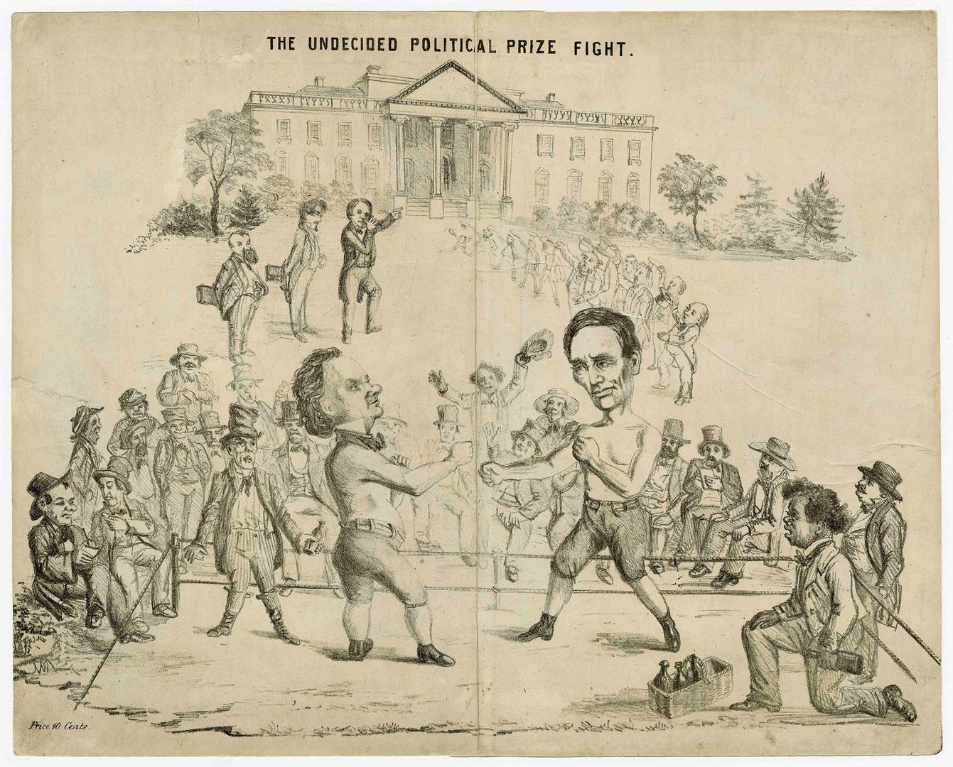 Дебаты. Линкольн и Дуглас на ринге.
