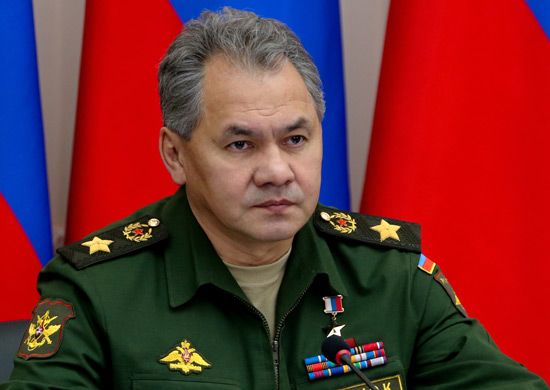 Министр обороны РФ генерал армии Сергей Шойгу 