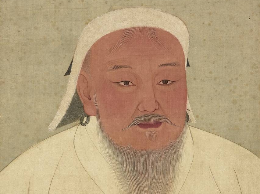 Неизвестный автор. Портрет Чингисхана времён династии Юань (фрагмент). XIV в.