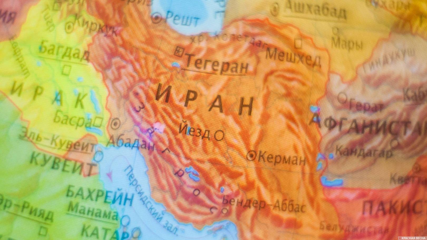 Иран на карте мира