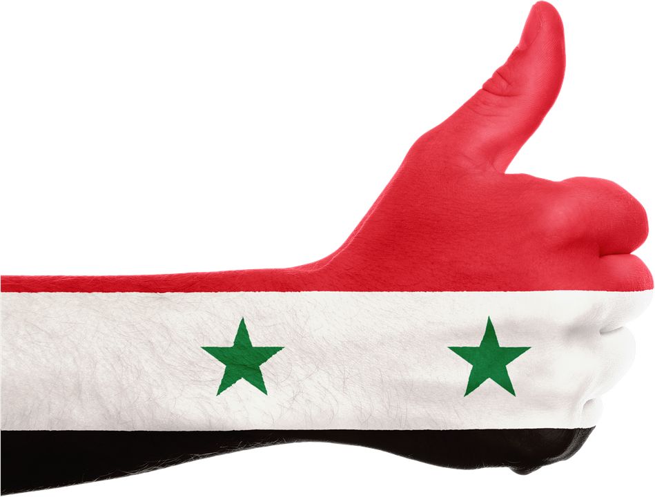 Сирия, флаг, рука