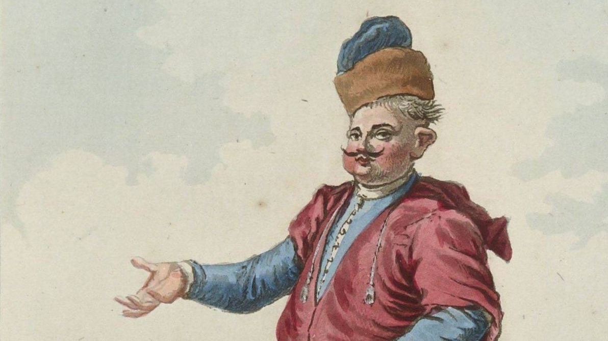Жан Пьер Норблен де ла Гурден. Польский шляхтич (фрагмент). 1790