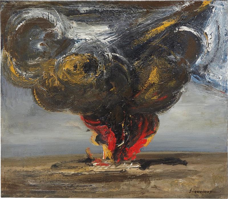 Давид Альфаро Сикейрос. Взрыв в городе. 1935
