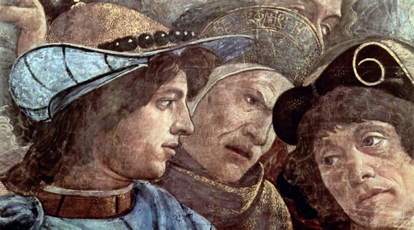 Сандро Боттичелли. Наказание восставших Левитов (Фрагмент). 1482