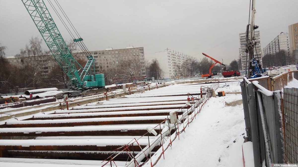 Строительство метро. Москва
