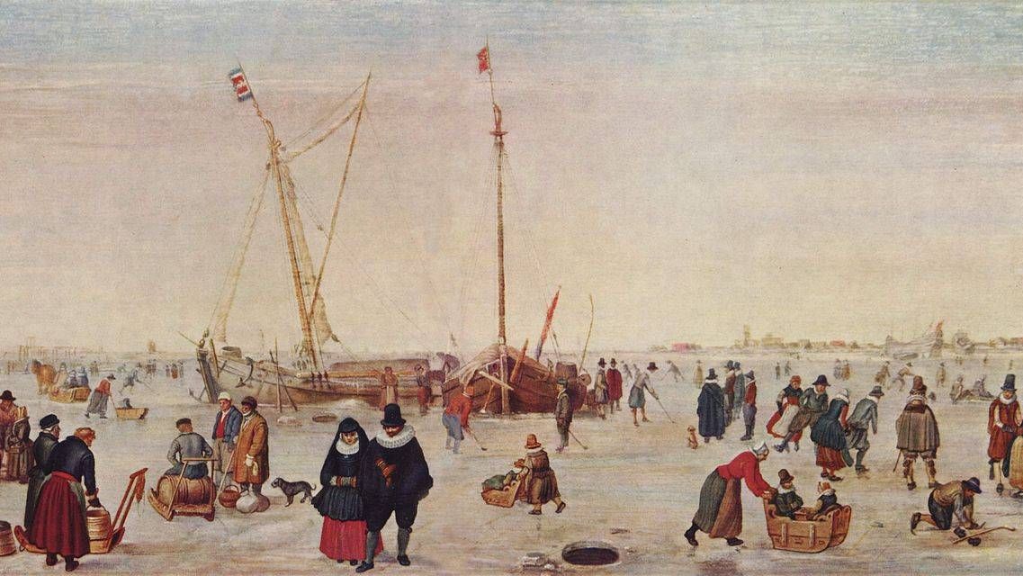 Хендрик Аверкамп. Сцена на льду. 1610–1620 гг.