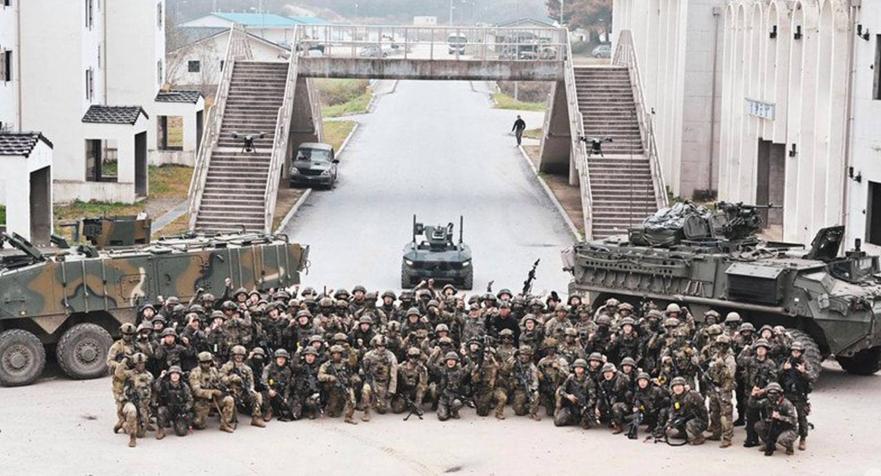 Военные учения в Южной Корее