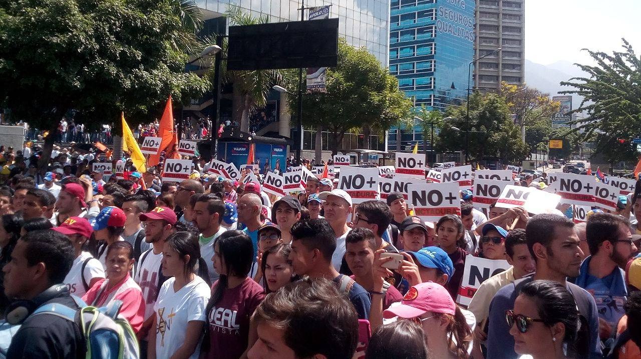 Митинг в Венесуэле