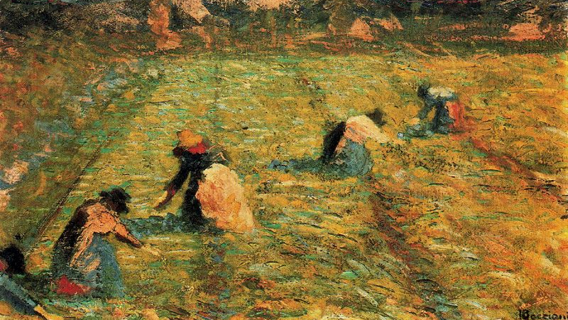 Умберто Боччони. Фермеры на работе. 1908