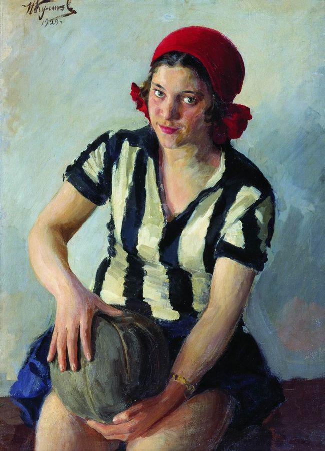 Иван Семенович Куликов. Физкультурница. 1929 год