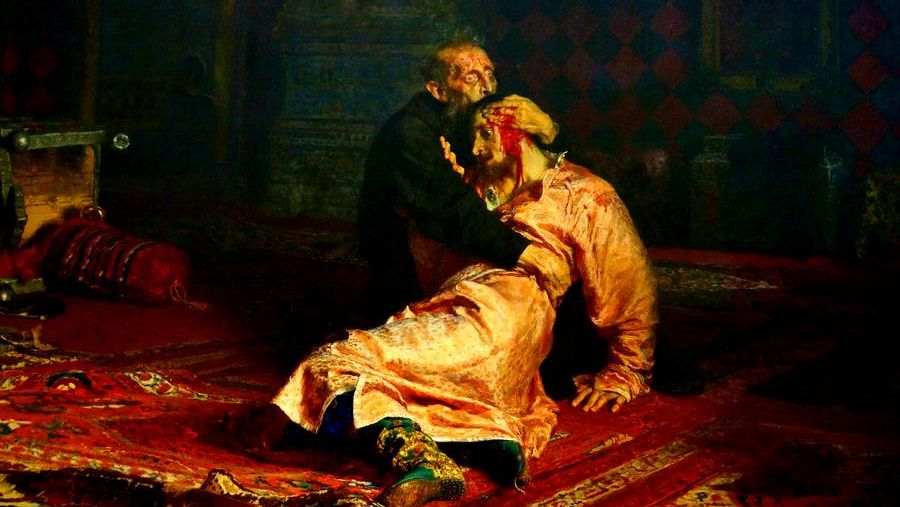Репин Илья. Иван Грозный и сын его Иван 16 ноября 1581 года. 1885