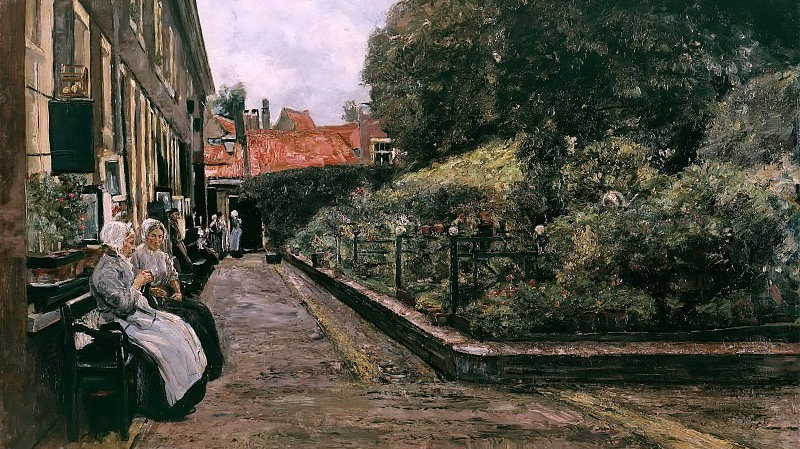 Макс Либерман. Богадельня в Лейдене. 1889