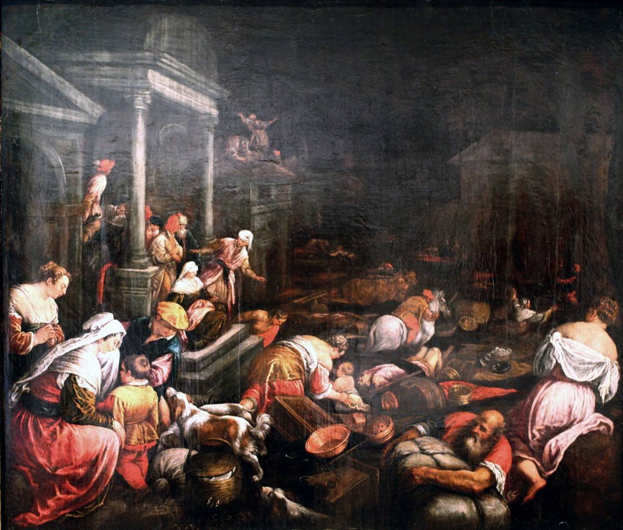 Джилорамо Бассано. Потоп (фрагмент). 1590