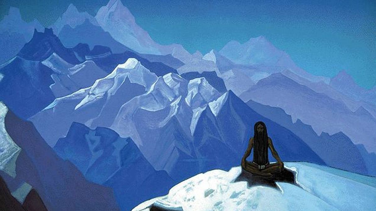 Медитация на вершине горы