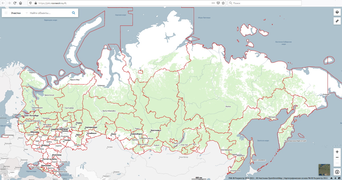 Публичная кадастровая карта росреестра земельных участков татарстана