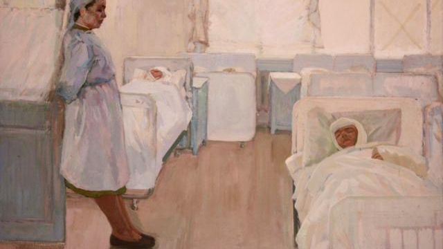 Виталий Кокачев. В госпитале (фрагмент). 1965.